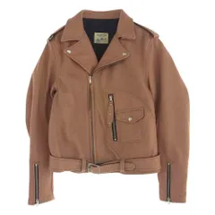 TOY'S McCOY トイズマッコイ × JUNKYSTYLE BECK 333 DOUBLE RIDERS JACKET シープスキン Dポケット ダブル ライダース ブラウン系【中古】のサムネイル