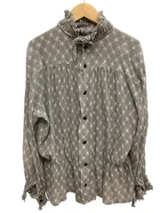 Christian Dior/クリスチャンディオール/サイズM/総柄シルクシフォン/グレー/レディース/FG0282のサムネイル