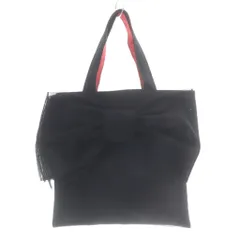 ミュゲ muguet シアーリボントートバッグ ハンドバッグ 黒のサムネイル