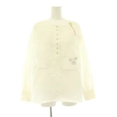 ハウピア haupia 刺繍ブラウス 長袖 プルオーバー 38 ホワイト /DO ■OSのサムネイル
