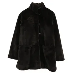 agnes b. アニエスベー フェイクファー コート ジャケット ダークブラウン系 1【中古】のサムネイル