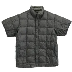 mont-bell モンベル 1101288 ウルトラライト ダウンインナー ハーフスリーブ ジャケット 半袖 シャツ グレー系 XS【中古】のサムネイル