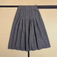 COMME des GARCONS ウール プリーツ ミディ スカートのサムネイル