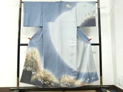 平和屋着物●越後十日町の一流染匠　桐屋・翠山工房　訪問着　辻が花　暈し染め　金通し地　正絹　逸品　CABK7203ycのサムネイル