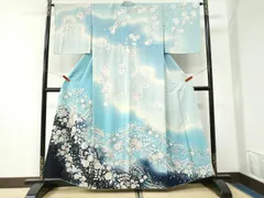 平和屋着物●越後十日町の一流染匠　桐屋・翠山工房　訪問着　辻が花　絞り　暈し染め　正絹　逸品　CABK7217ycのサムネイル