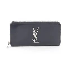 サンローランパリ SAINT LAURENT PARIS ラウンド長財布 モノグラム ラウンド長財布 6174150SX0E1000 ブラック レザー ラウンド長財布 ユニセックス 新品のサムネイル
