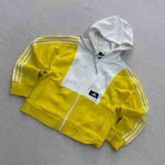 S adidas レディース バイカラー フードジップアップ ジャケット 0611Eのサムネイル
