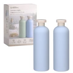 HAPPYSUGAR シャンプーボトル 詰め替えボトル 400ml 旅行用 トラベル容器 漏れ防止 軽量 持ち運び便利