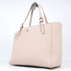 TORY BURCH トリーバーチ エマーソン トートバッグ ライトピンク レザー 22.5×29.5-38×12.5 肩掛け 通勤 通学 オフィス お出かけ ビジネス マザーズバッグ 自立 ダブルTロゴ ゴールド金具 長さ調節 鞄 かばん カバン レディースのサムネイル