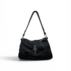 CHROME HEARTS 希少 極美品 クロムハーツ CHICKEN NUGGET SML チキンナゲット スモール ラージダガー ショルダーバッグ 保存袋付属 スクロールラベル ナイロン レザー Aランク 中古 鑑定済 クロムバッグのサムネイル