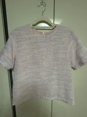 ラメ ツイード 半袖 Tシャツのサムネイル