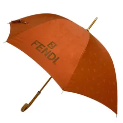 【フェンディ】本物 FENDI 傘 ズッカ柄 FF模様 全長90cm ロゴモチーフ 雨傘 アンブレラ 雨具 長傘 メンズ レディース 3のサムネイル