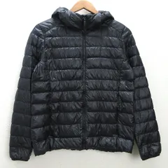 U■ユニクロ/UNIQLO ウルトラライトダウンジャケット/フーディ【L】黒/LADIES/V38【中古】■のサムネイル