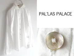 Pallas Palace パラスパレス シェルボタン/貝釦 コットン シアー シャツ ブラウス 2 白 ホワイト 日本製のサムネイル