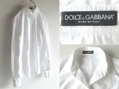 イタリア製 DOLCE&GABBANA ドルチェ&ガッバーナ ストレッチコットン シャツ 40 ホワイト 白のサムネイル