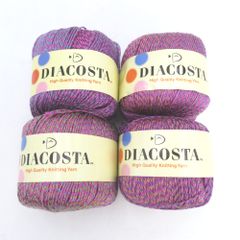 ダイヤモンド毛糸 毛糸 DIACOST ダイヤコスタ CS207番色×4玉 1玉40g巻 約136m 手芸糸 未使用品