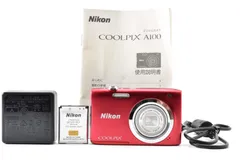 ★良品★ ニコン Nikon COOLPIX A100 レッド コンパクトデジカメ【5倍ズーム】 すぐ使える #0937Aのサムネイル