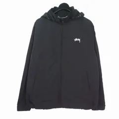 ステューシー STUSSY ナイロンジャケット マウンテンパーカー 長袖 L ブラック 黒のサムネイル