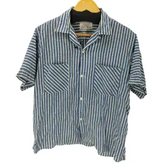ペニーズ PENNEYS 60S S/S 開襟 オープンカラー チェック ボックス シャツ 短丈 vintage ヴィンテージ メンズ 表記無 のサムネイル
