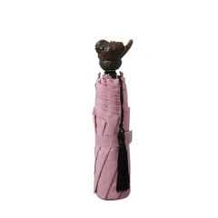 ギ ドゥ ジャン Guy de Jean 折りたたみ傘 Folding Umbrella Oiseau 晴雨兼用 UVカット フランス製 ピンク レディース メンズ ユニセックス 高級感 上品 人気 ブランド おしゃれ 誕生日 プレゼント ギフト 送料無料のサムネイル