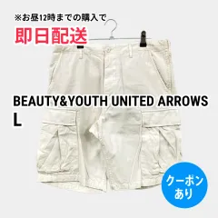 BEAUTY&YOUTH UNITED ARROWS ビューティアンドユースユナイテッドアローズ カーゴパンツ L ホワイト ショート・ひざ上丈 コットン 無地 スタンダード レギュラー メンズのサムネイル