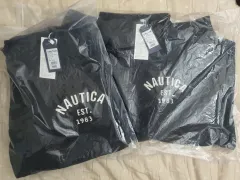 NAUTICA(ノーティカ) JAPAN フェルト アーチロゴ ハーフジップアップ スウェットシャツ ネイビー M (未開封 新品)のサムネイル
