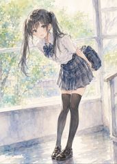 4103 ネイビー衣装で立つ人物 すっきり水彩アート｜Yahoo!フリマ