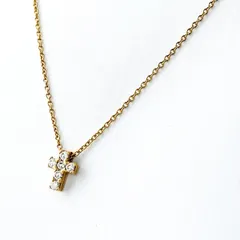 ヴァンクリーフ＆アーペル Van Cleef ＆ Arpels クロス YG イエローゴールド ペンダント ネックレス 750 ダイヤモンド レディース 【中古】のサムネイル