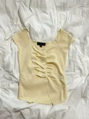 半袖 ボタン シャーリング カーディガン ブラウス ZARA Mのサムネイル