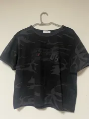 新品) カモフラ ブラック ミリタリー 夏 半袖Tシャツのサムネイル