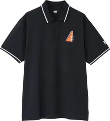 ヘリーハンセン Helly Hansen マリン S/S Graphic Polo メンズ レディース 半袖ポロシャツ ショートスリーブ トップス 吸水速乾 シンプル UV 紫外線カット 夏 お出かけ キャンプ  HE32645 K ブラックのサムネイル