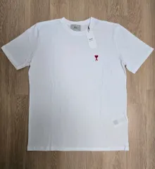 アミ ハート ロゴ 半袖Tシャツ 白 新品のサムネイル