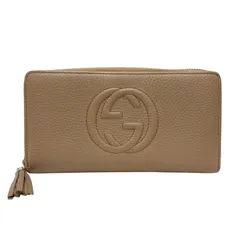 4934 GUCCI グッチ 長財布 インターロッキング GG ソーホー ベージュ ラウンドファスナーのサムネイル