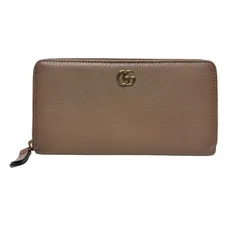 5036 GUCCI グッチ 長財布 ピンクベージュ インターロッキング GG マーモント ラウンドファスナーのサムネイル
