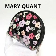 MARY QUANT ポーチ 花柄 黒(中古)のサムネイル