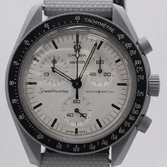 美品 保/箱付 稼働 オメガ ムーンスウォッチ 1965 SO33M106 QZ ホワイト文字盤 メンズ腕時計 2000000 7JWT MTM ABC27827のサムネイル