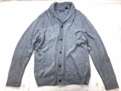 チャップス CHAPS アメカジ トラッド ショールカラー 無地 長袖 ニット カーディガン グレー XL メンズ コットン100%のサムネイル