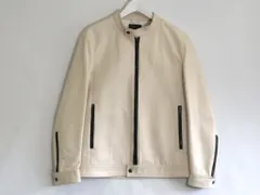【231216】BARNEYS NEW YORK バーニーズ ニューヨーク  ラムレザー　ジップアップブルゾン　日本製 メンズ  ・46のサムネイル