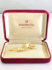 【233510】MIKIMOTO ミキモト  本真珠 ブローチ ゴールドメッキのサムネイル