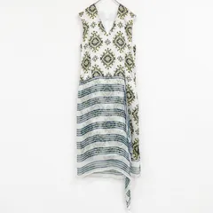DRIES VAN NOTEN ドリスヴァンノッテン ワンピース 総柄 シルク マルチカラー ベルギー製 レディース 36 b02488のサムネイル