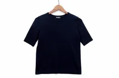 【233071】Paul Stuart ポールスチュアート  半袖ニット クルーネック レディース  ・6 ブラックのサムネイル