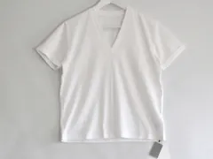 【233111】未着用/タグ付 ESTNATION エストネーション  コットンスムース　Vネック Tシャツ  ・38 01-109-13-034697 ホワイトのサムネイル