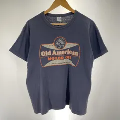 【中古】REAL McCOYS oldamricanプリント S/S Tee　サイズXL 紺[91]のサムネイル