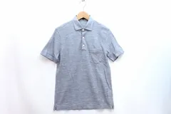 【233074】MACKINTOSH PHILOSOPHY マッキントッシュフィロソフィー  リネン コットン 半袖ポロシャツ メンズ  M グレーのサムネイル