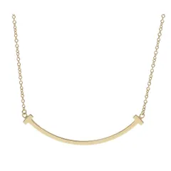 【中古】 Tiffany ＆ Co. ティファニー ペンダント ネックレス・ペンダント Tスマイル 60011679 K18YG　ネックレス　スモール 26021076 LIのサムネイル