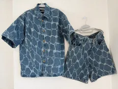 Louis Vuitton ファレル モノグラム ショートスリーブ Indigo デニム セットアップのサムネイル