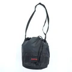 BRIEFING ドローストリングポーチ 2WAY 巾着 ショルダーバッグ ブラック ナイロンオックス 日本製のサムネイル