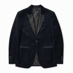 H&M エイチアンドエム ベロア テーラードジャケット SLIMのサムネイル