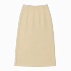 Shilla シラ クリーム タイトスカート ミモレ丈のサムネイル