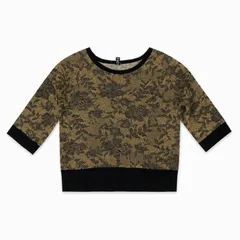PICT ピクト 花柄ニット 七分袖 ジャガードのサムネイル